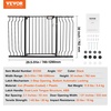 image:imageVEVOR 29546 Extra Wide Baby Gate for Stairs Auto Close Dog Gate for The House Easy Install Pressure Mounted Pet Gates for Doorways Easy Walk Thru Wide Safety Gate for Dog WhiteBlack