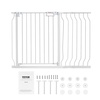 image:imageVEVOR 29546 Extra Wide Baby Gate for Stairs Auto Close Dog Gate for The House Easy Install Pressure Mounted Pet Gates for Doorways Easy Walk Thru Wide Safety Gate for Dog WhiteWhite