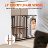 image:imageVEVOR 29546 Extra Wide Baby Gate for Stairs Auto Close Dog Gate for The House Easy Install Pressure Mounted Pet Gates for Doorways Easy Walk Thru Wide Safety Gate for Dog WhiteBlack