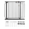 image:imageVEVOR 29546 Extra Wide Baby Gate for Stairs Auto Close Dog Gate for The House Easy Install Pressure Mounted Pet Gates for Doorways Easy Walk Thru Wide Safety Gate for Dog WhiteBlack