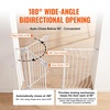 image:imageVEVOR 29546 Extra Wide Baby Gate for Stairs Auto Close Dog Gate for The House Easy Install Pressure Mounted Pet Gates for Doorways Easy Walk Thru Wide Safety Gate for Dog WhiteWhite