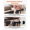 image:imageVEVOR 29546 Extra Wide Baby Gate for Stairs Auto Close Dog Gate for The House Easy Install Pressure Mounted Pet Gates for Doorways Easy Walk Thru Wide Safety Gate for Dog WhiteBlack
