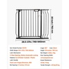 image:imageVEVOR 29546 Extra Wide Baby Gate for Stairs Auto Close Dog Gate for The House Easy Install Pressure Mounted Pet Gates for Doorways Easy Walk Thru Wide Safety Gate for Dog WhiteBlack