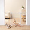 image:imageVEVOR 29546 Extra Wide Baby Gate for Stairs Auto Close Dog Gate for The House Easy Install Pressure Mounted Pet Gates for Doorways Easy Walk Thru Wide Safety Gate for Dog WhiteWhite