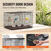 image:imageVEVOR 30 Inch Flight Bird Cage Stackable Bird Cage Parakeet Cage with SlideOut Tray and Handle Small Parrots Birdcage for Cockatiels Budgies Conure Macaw Finch Lovebirds Canaries PigeonsBlack  Dividable