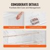 image:imageVEVOR 30 Inch Flight Bird Cage Stackable Bird Cage Parakeet Cage with SlideOut Tray and Handle Small Parrots Birdcage for Cockatiels Budgies Conure Macaw Finch Lovebirds Canaries PigeonsWhite