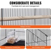 image:imageVEVOR 30 Inch Flight Bird Cage Stackable Bird Cage Parakeet Cage with SlideOut Tray and Handle Small Parrots Birdcage for Cockatiels Budgies Conure Macaw Finch Lovebirds Canaries PigeonsBlack