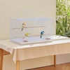 image:imageVEVOR 30 Inch Flight Bird Cage Stackable Bird Cage Parakeet Cage with SlideOut Tray and Handle Small Parrots Birdcage for Cockatiels Budgies Conure Macaw Finch Lovebirds Canaries PigeonsWhite