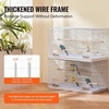 image:imageVEVOR 30 Inch Flight Bird Cage Stackable Bird Cage Parakeet Cage with SlideOut Tray and Handle Small Parrots Birdcage for Cockatiels Budgies Conure Macaw Finch Lovebirds Canaries PigeonsWhite