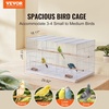 image:imageVEVOR 30 Inch Flight Bird Cage Stackable Bird Cage Parakeet Cage with SlideOut Tray and Handle Small Parrots Birdcage for Cockatiels Budgies Conure Macaw Finch Lovebirds Canaries PigeonsWhite