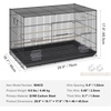 image:imageVEVOR 30 Inch Flight Bird Cage Stackable Bird Cage Parakeet Cage with SlideOut Tray and Handle Small Parrots Birdcage for Cockatiels Budgies Conure Macaw Finch Lovebirds Canaries PigeonsBlack