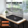 image:imageVEVOR 30 Inch Flight Bird Cage Stackable Bird Cage Parakeet Cage with SlideOut Tray and Handle Small Parrots Birdcage for Cockatiels Budgies Conure Macaw Finch Lovebirds Canaries PigeonsBlack