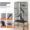 image:imageVEVOR 69 Rolling Metal Ferret Cage Large 4Tier Cage Small Animal Cage with Ramps amp Tray Easy to Set up for Pet Mice Hamster Guinea Pig Chinchilla Squirrel Hedgehogs Bunny