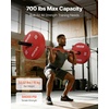 image:imageVEVOR 7FT6FT4FT Olympic Barbell Bar Fits 2Inch Weight Plates Barbell Bar with Knurled Grip for Strength Training Weightlifting Squat Deadlift Bench Press Curl Overhead Press 500lbs700lbs1000lbs Capacity6FT  700LBS