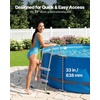 image:imageVEVOR Above Ground Pool Ladder 2Step Steel AFrame Swimming Pool Stairs for 33 in High Wall 300 lbs Capacity EntryExit Steps with Secure NonSlip Sturdy Wide Step Easy Setup Outdoor Gray2Step for 33 In