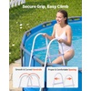 image:imageVEVOR Above Ground Pool Ladder 2Step Steel AFrame Swimming Pool Stairs for 33 in High Wall 300 lbs Capacity EntryExit Steps with Secure NonSlip Sturdy Wide Step Easy Setup Outdoor Gray3Step for 36 In