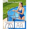 image:imageVEVOR Above Ground Pool Ladder 2Step Steel AFrame Swimming Pool Stairs for 33 in High Wall 300 lbs Capacity EntryExit Steps with Secure NonSlip Sturdy Wide Step Easy Setup Outdoor Gray4Step for 48 In