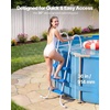image:imageVEVOR Above Ground Pool Ladder 2Step Steel AFrame Swimming Pool Stairs for 33 in High Wall 300 lbs Capacity EntryExit Steps with Secure NonSlip Sturdy Wide Step Easy Setup Outdoor Gray3Step for 36 In