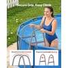 image:imageVEVOR Above Ground Pool Ladder 2Step Steel AFrame Swimming Pool Stairs for 33 in High Wall 300 lbs Capacity EntryExit Steps with Secure NonSlip Sturdy Wide Step Easy Setup Outdoor Gray3Step for 42 In