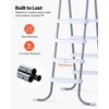 image:imageVEVOR Above Ground Pool Ladder 2Step Steel AFrame Swimming Pool Stairs for 33 in High Wall 300 lbs Capacity EntryExit Steps with Secure NonSlip Sturdy Wide Step Easy Setup Outdoor Gray4Step for 48 In