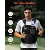 image:imageVEVOR Adjustable Weighted Vest 410lbs2032lbs2440lbs40lbs Comfortable XShape Body Weight Vest Set with 68 Weight Packs and Reflective Stripe for Men Women Workout Equipment for Strength Training Running Jogging40 lbs