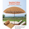 image:imageVEVOR Artificial Thatch Grass Roof 16 x 164 ft Mexican Style Tiki Bar Hut Skirt Thatch Roofing Roll Waterproof amp FireResistant Palapa Duck Blind Grass for Patio Pool Beach Hawaiian Party DcorStraw Style
