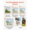 image:imageVEVOR Cat Door for Window Adjustable to Fit Window Width 3136 4 Secure Lock Modes Aluminum Frame and HighTransparency Glass Magnetic Closure Weatherproof QuickFit Pet Door for Cats WhiteWhite