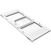 image:imageVEVOR Cat Door for Window Adjustable to Fit Window Width 3136 4 Secure Lock Modes Aluminum Frame and HighTransparency Glass Magnetic Closure Weatherproof QuickFit Pet Door for Cats WhiteWhite