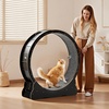 image:imageVEVOR Cat Exercise Wheel 48 in Wooden Cat Running Wheel for Indoor Cats up to 28 lbs Cats Treadmill with Carpeted Runway amp Locking Mechanism Quiet Roller Kitten Sport Toys for Pets Fitness amp HealthJet Black