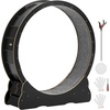 image:imageVEVOR Cat Exercise Wheel 48 in Wooden Cat Running Wheel for Indoor Cats up to 28 lbs Cats Treadmill with Carpeted Runway amp Locking Mechanism Quiet Roller Kitten Sport Toys for Pets Fitness amp HealthJet Black