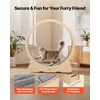image:imageVEVOR Cat Exercise Wheel 48 in Wooden Cat Running Wheel for Indoor Cats up to 28 lbs Cats Treadmill with Carpeted Runway amp Locking Mechanism Quiet Roller Kitten Sport Toys for Pets Fitness amp HealthWood grain color