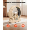 image:imageVEVOR Cat Exercise Wheel 48 in Wooden Cat Running Wheel for Indoor Cats up to 28 lbs Cats Treadmill with Carpeted Runway amp Locking Mechanism Quiet Roller Kitten Sport Toys for Pets Fitness amp HealthWood grain color