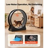 image:imageVEVOR Cat Exercise Wheel 48 in Wooden Cat Running Wheel for Indoor Cats up to 28 lbs Cats Treadmill with Carpeted Runway amp Locking Mechanism Quiet Roller Kitten Sport Toys for Pets Fitness amp HealthJet Black