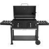 image:imageVEVOR Charcoal Grill 780 sqin ExtraLarge Charcoal Barbecue Grill with 2 Liftable Charcoal Trays amp Folding Side Tables HighTemp PowderCoated Steel BBQ Cooking Grills for Patio Backyard PartiesBlack