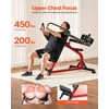 image:imageVEVOR Chest Press Machine Incline Chest Fly and Rear Delt Fly Machine 450 LBS Chest Machine Adjustable Fitness Bench Press Machine Home Gym Equipment for Upper Body Strength Training Machine