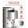 image:imageVEVOR Chicken Plucker Machine 197 in Drum 750W amp 275RPM Electric Chicken Plucking Machine with 98 Soft Fingers amp Transport Wheels Stainless Steel Feather Remover for Processing 2 Chicks OnceSilver