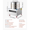 image:imageVEVOR Chicken Plucker Machine 197 in Drum 750W amp 275RPM Electric Chicken Plucking Machine with 98 Soft Fingers amp Transport Wheels Stainless Steel Feather Remover for Processing 2 Chicks OnceSilver