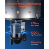 image:imageVEVOR Chicken Plucker Machine 197 in Drum 750W amp 275RPM Electric Chicken Plucking Machine with 98 Soft Fingers amp Transport Wheels Stainless Steel Feather Remover for Processing 2 Chicks Once3 Legs  256 in