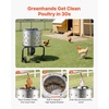 image:imageVEVOR Chicken Plucker Machine 197 in Drum 750W amp 275RPM Electric Chicken Plucking Machine with 98 Soft Fingers amp Transport Wheels Stainless Steel Feather Remover for Processing 2 Chicks Once3 Legs  20 in