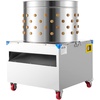 image:imageVEVOR Chicken Plucker Machine 197 in Drum 750W amp 275RPM Electric Chicken Plucking Machine with 98 Soft Fingers amp Transport Wheels Stainless Steel Feather Remover for Processing 2 Chicks OnceSilver