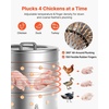 image:imageVEVOR Chicken Plucker Machine 197 in Drum 750W amp 275RPM Electric Chicken Plucking Machine with 98 Soft Fingers amp Transport Wheels Stainless Steel Feather Remover for Processing 2 Chicks Once3 Legs  256 in