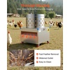 image:imageVEVOR Chicken Plucker Machine 197 in Drum 750W amp 275RPM Electric Chicken Plucking Machine with 98 Soft Fingers amp Transport Wheels Stainless Steel Feather Remover for Processing 2 Chicks OnceSilver