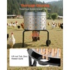 image:imageVEVOR Chicken Plucker Machine 197 in Drum 750W amp 275RPM Electric Chicken Plucking Machine with 98 Soft Fingers amp Transport Wheels Stainless Steel Feather Remover for Processing 2 Chicks Once3 Legs  256 in