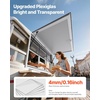 image:imageVEVOR Concession Window Aluminum Alloy Frame Service Windows for Food Truck Up to 85 Degrees Stand Serving Window with Awning Door and Drag Hook 3 upampdown sliding windows 60x36in