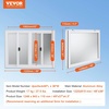 image:imageVEVOR Concession Window Aluminum Alloy Frame Service Windows for Food Truck Up to 85 Degrees Stand Serving Window with Awning Door and Drag Hook 4 leftampright sliding windowsno glass 48 W x 36 H4 leftright sliding Screens