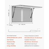 image:imageVEVOR Concession Window Aluminum Alloy Frame Service Windows for Food Truck Up to 85 Degrees Stand Serving Window with Awning Door and Drag Hook 4 leftampright sliding windowsno glass 48 W x 36 H2 leftright sliding Screens