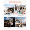 image:imageVEVOR Concession Window Aluminum Alloy Frame Service Windows for Food Truck Up to 85 Degrees Stand Serving Window with Awning Door and Drag Hook 4 leftampright sliding windowsno glass 48 W x 36 H4 leftright sliding Screens