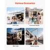 image:imageVEVOR Concession Window Aluminum Alloy Frame Service Windows for Food Truck Up to 85 Degrees Stand Serving Window with Awning Door and Drag Hook 4 leftampright sliding windowsno glass 48 W x 36 H2 leftright sliding Screens