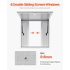 image:imageVEVOR Concession Window Aluminum Alloy Frame Service Windows for Food Truck Up to 85 Degrees Stand Serving Window with Awning Door and Drag Hook 4 leftampright sliding windowsno glass 48 W x 36 H4 leftright sliding Screens