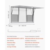 image:imageVEVOR Concession Window Aluminum Alloy Frame Service Windows for Food Truck Up to 85 Degrees Stand Serving Window with Awning Door and Drag Hook 4 leftampright sliding windowsno glass 48 W x 36 H4 updown sliding Screens